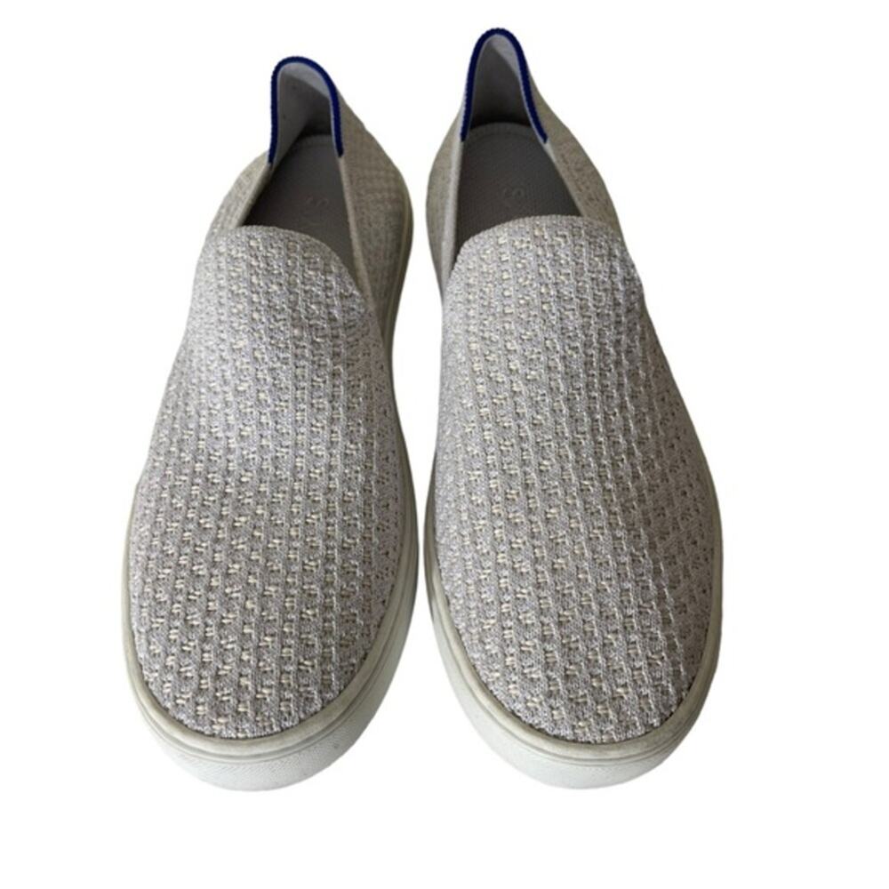 Rothys Slip On Sneakers Shoes Loafers Salt Honeycomb Womens Size 8.5
